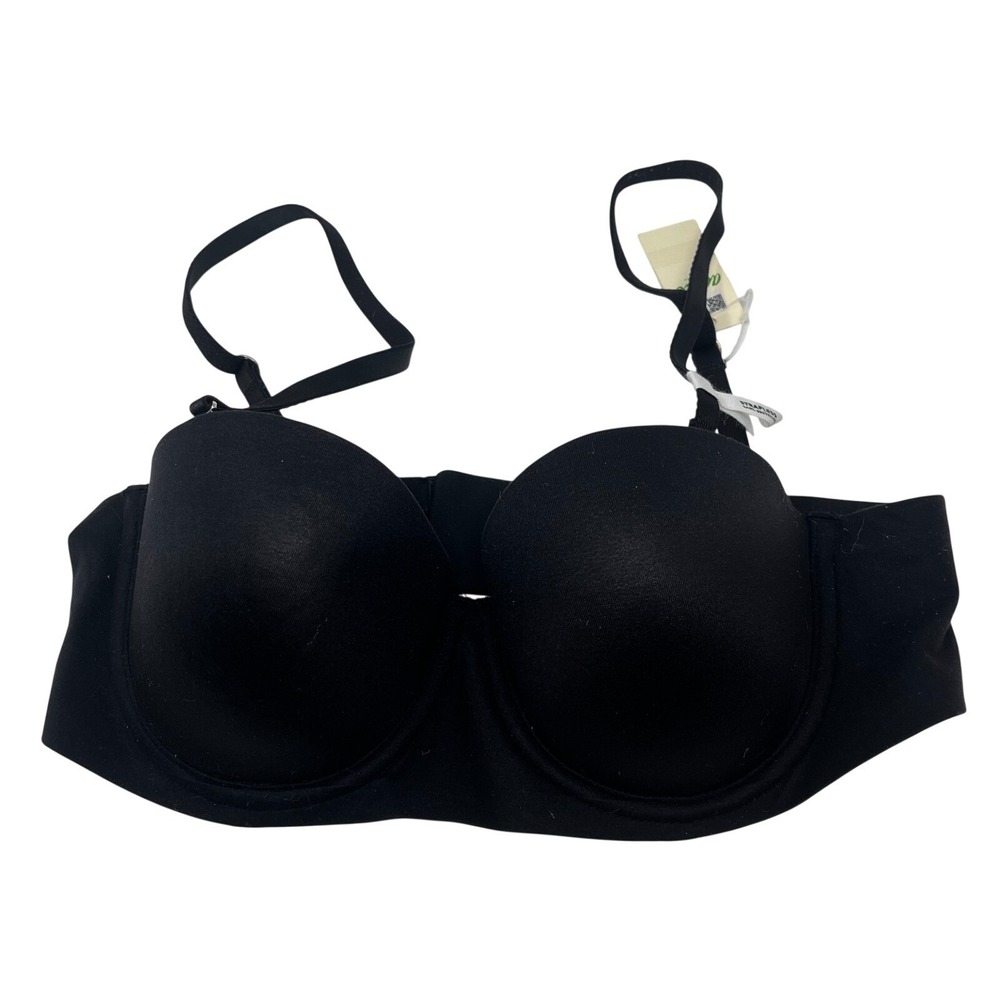 Aerie Womens 32C Sunnie Convertible TShirt Bra Underwire Black Seamless NWT